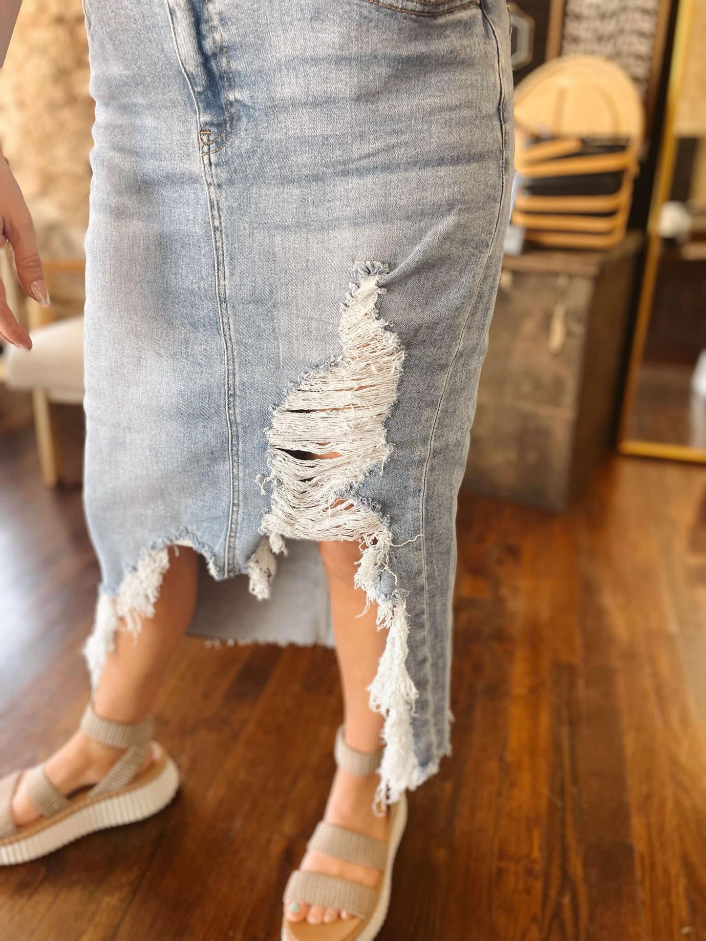 The Tampa Denim Skirt