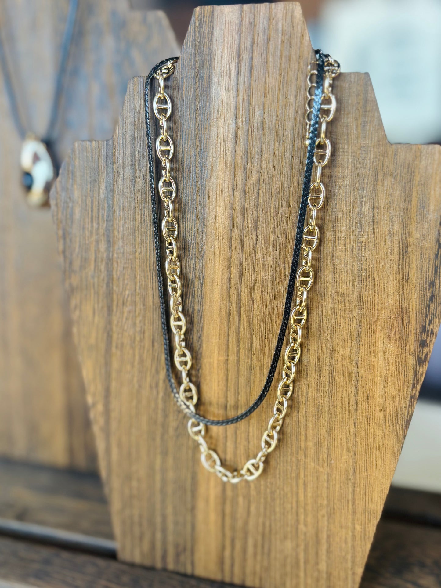 Mixed Metal Layered Necklace