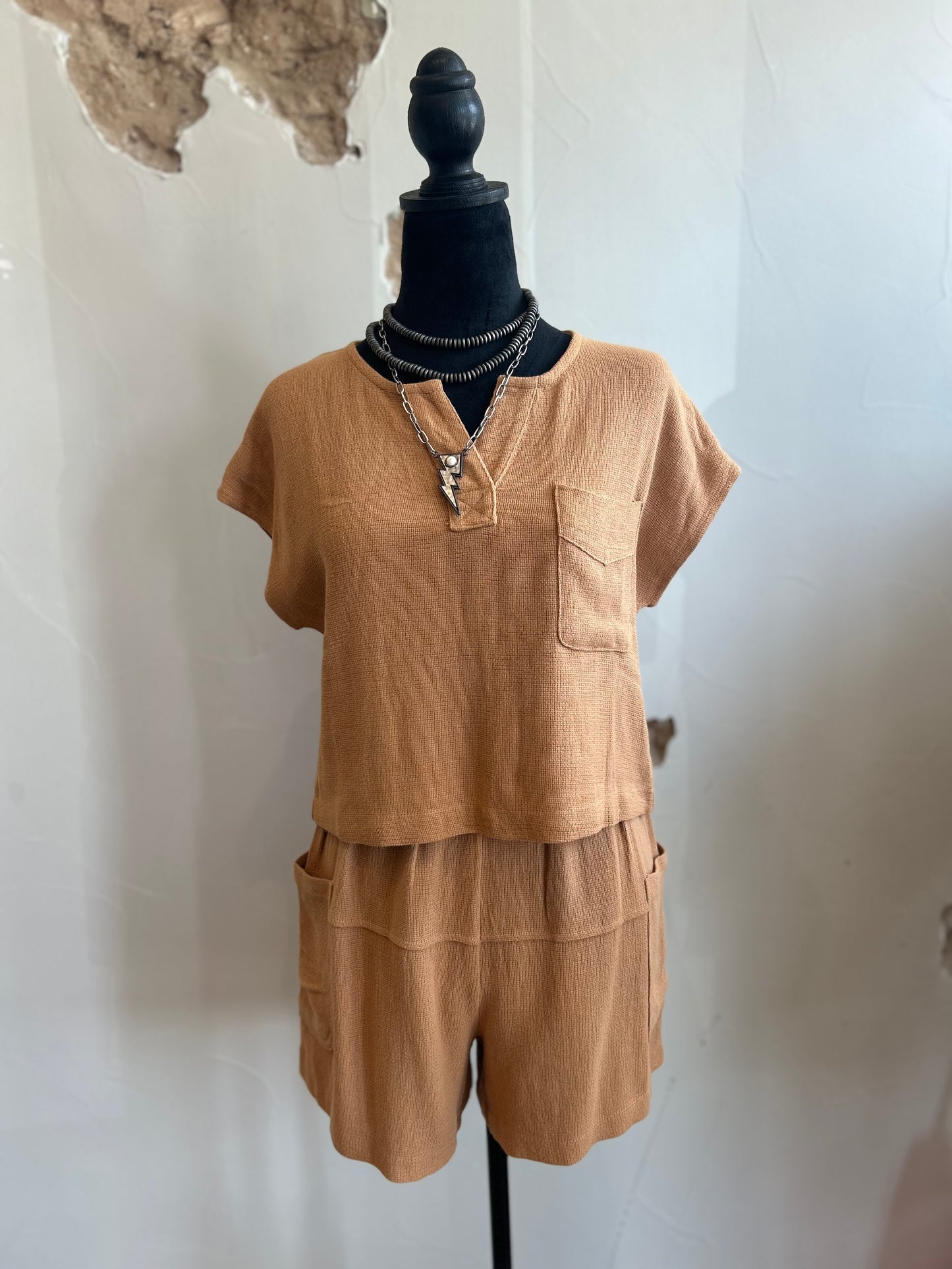 The Tamara Woven Top & Shorts Set