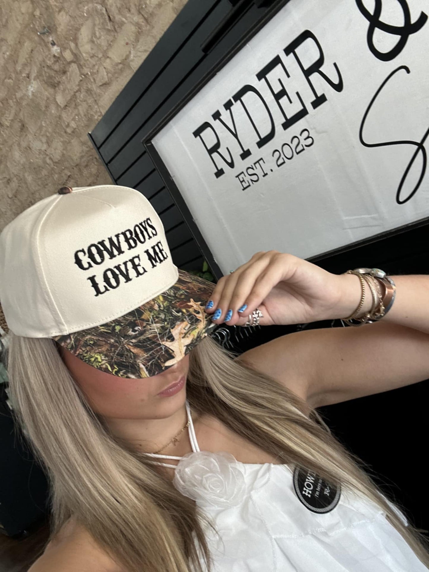 Cowboys Love Me Camo Hat