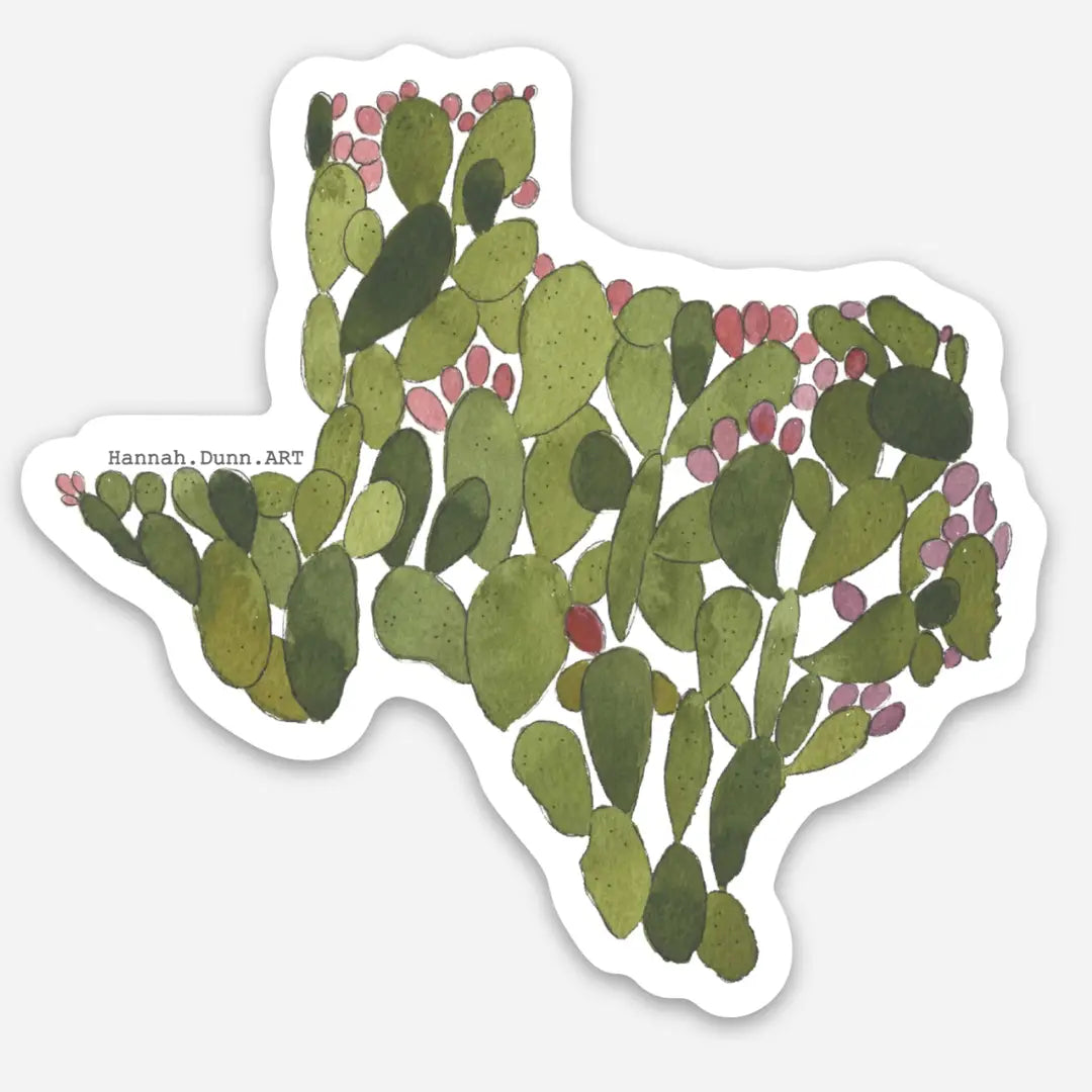 Texas Prickly Pear Sticker