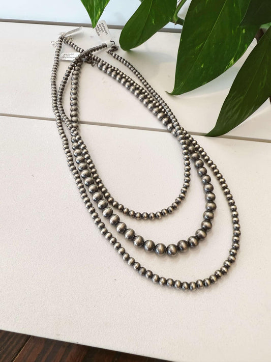 Authentic Luna Strand Navajo Pearl Bead Necklace #327