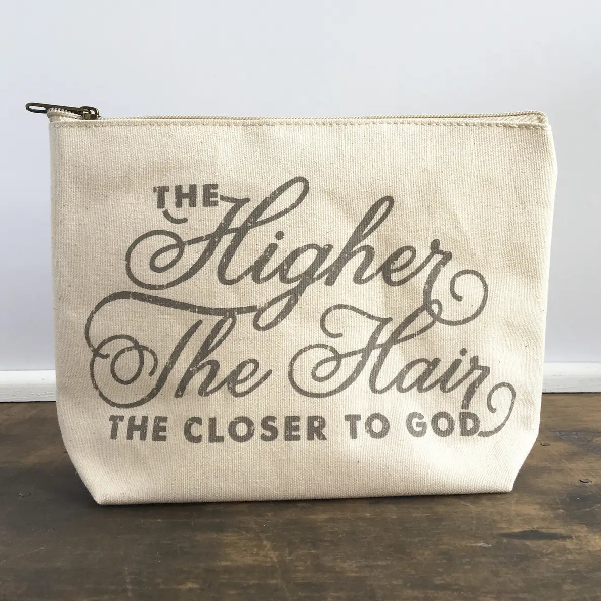 The Higher The Hair Zipper Pouch