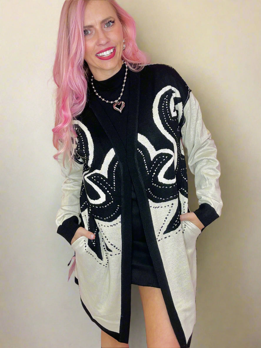 Saddle Swappin' Reversible Cardigan