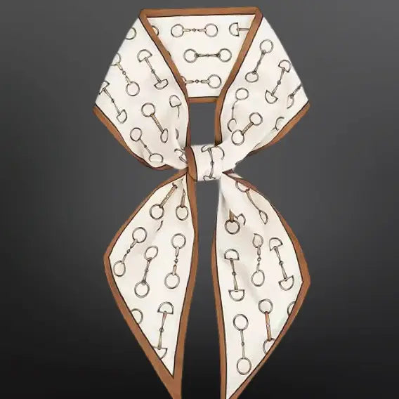 The Houston Horse Bit Twilly Satin Scarf