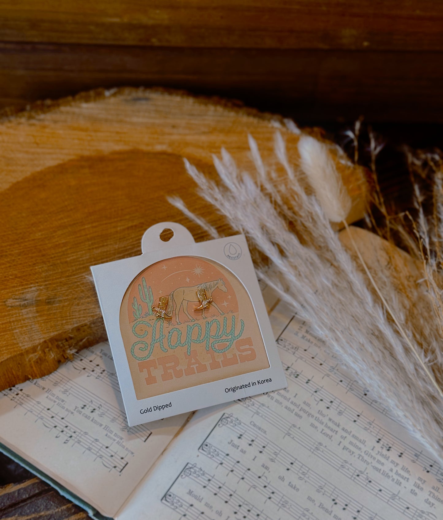 Spur Em' Boot Stud Earrings