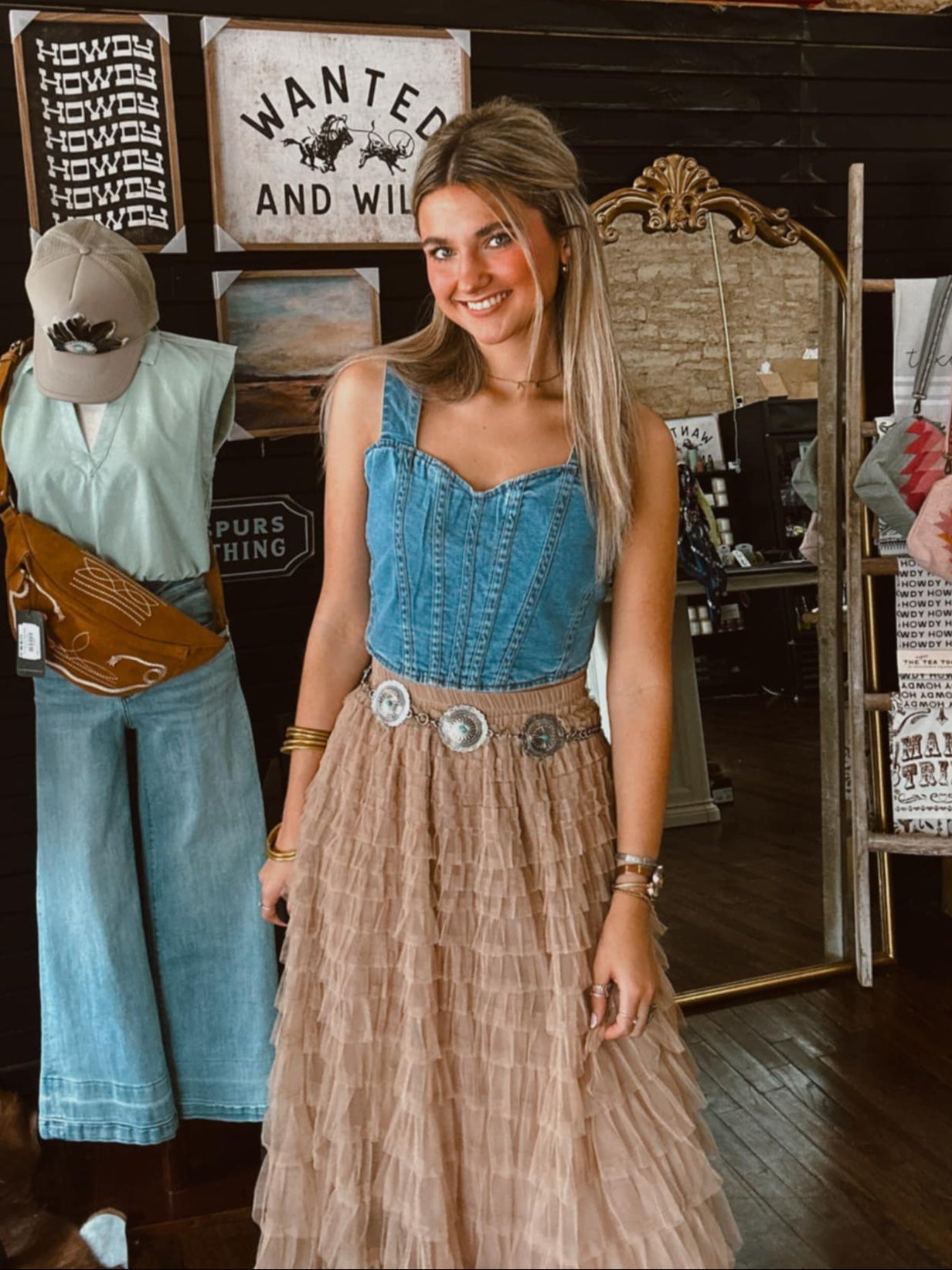 The Darcy Denim Corset Top