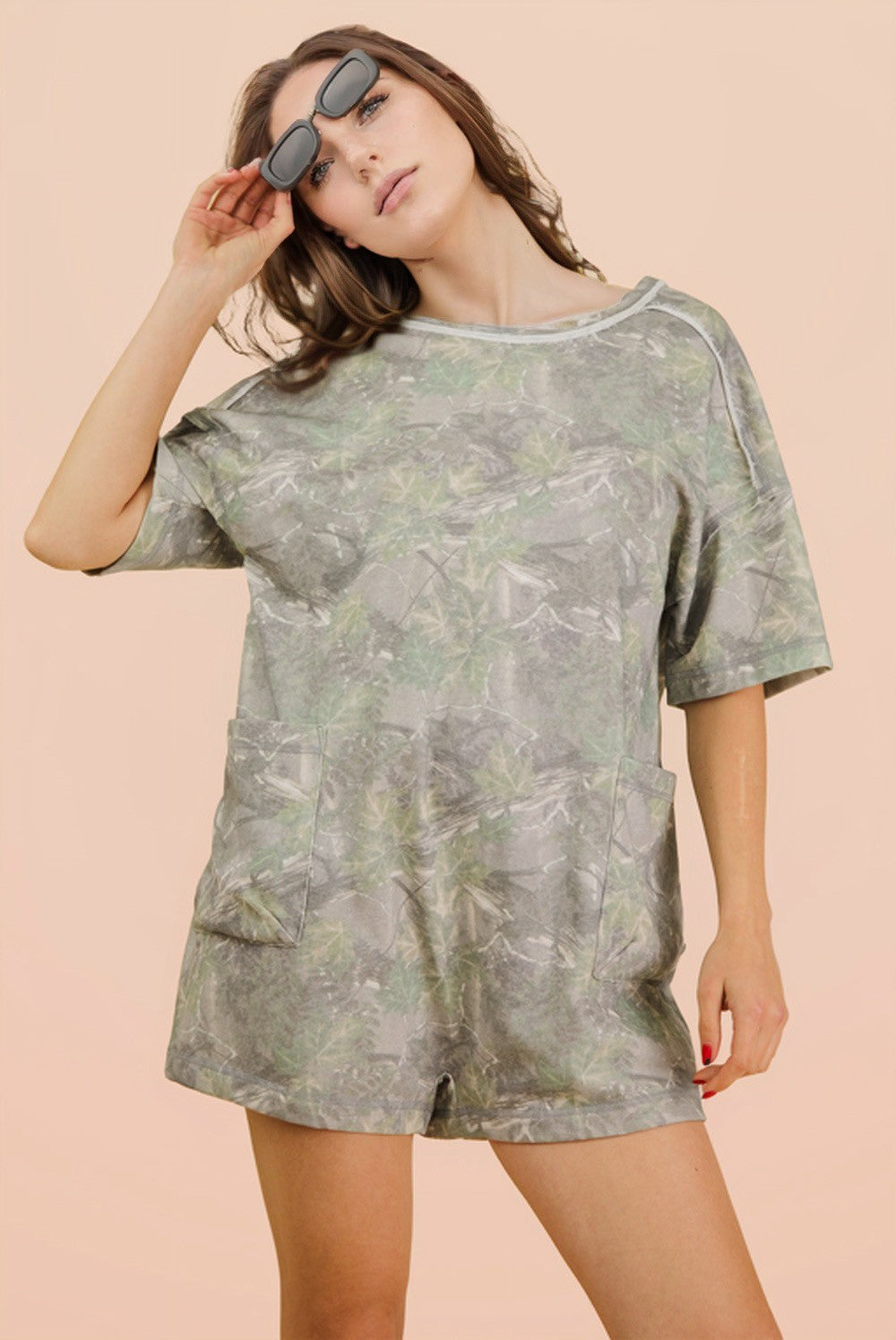 Hide & Chic Camo Romper