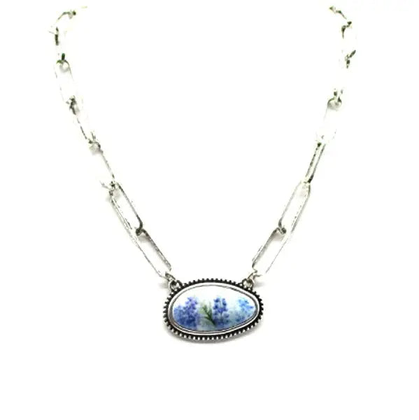 Bluebonnet Charm Necklace
