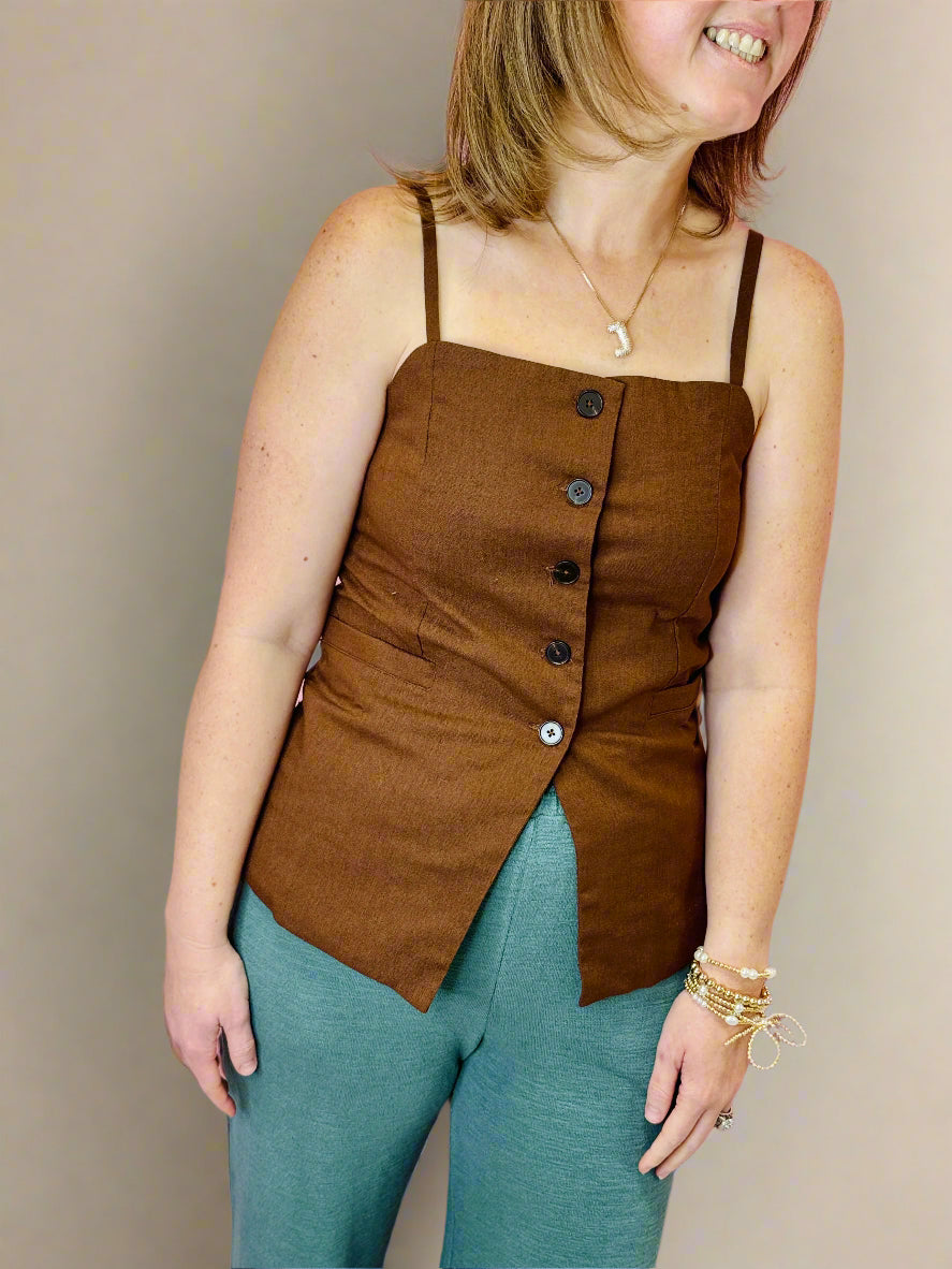 The Quinton Button Up Tank