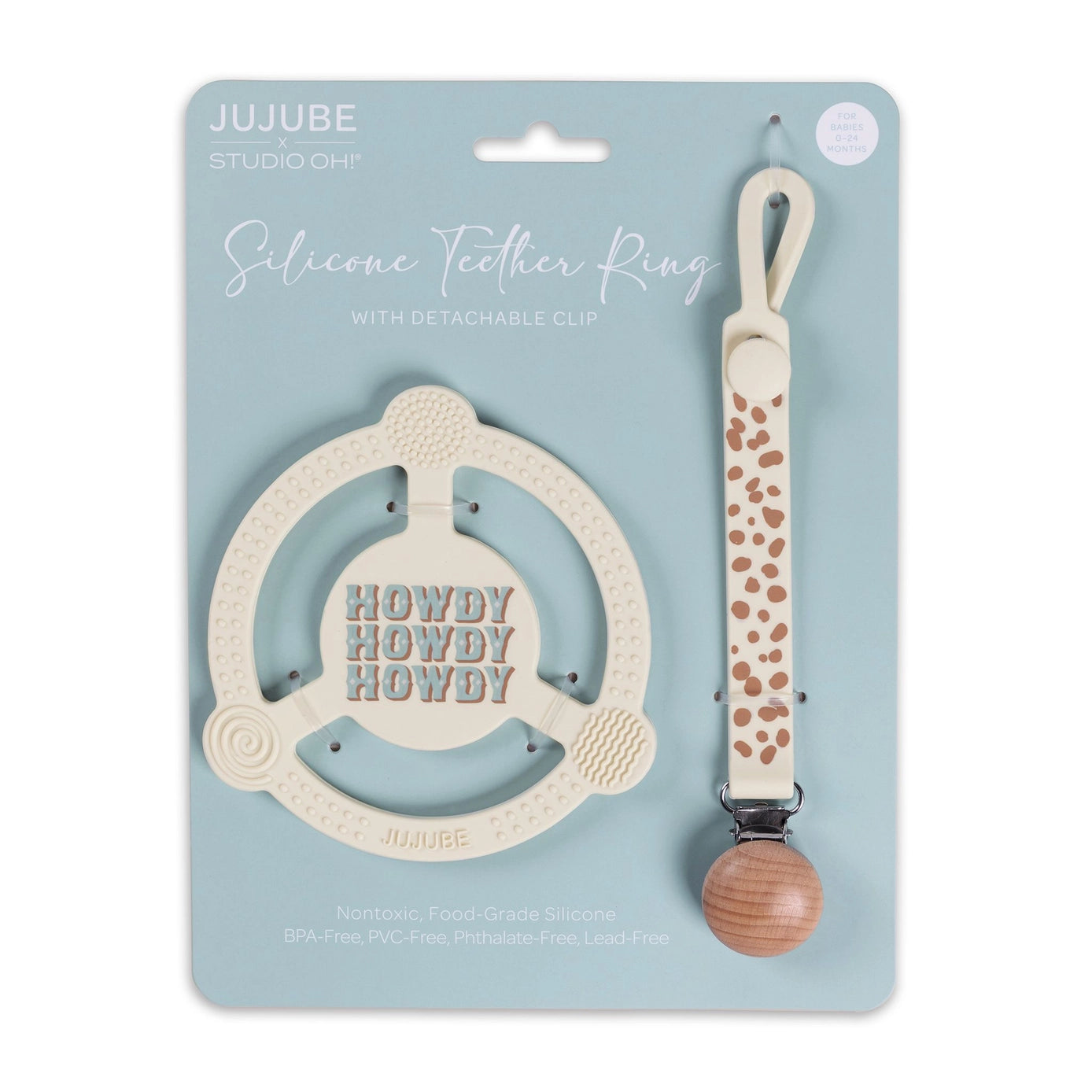 Howdy Howdy Howdy Silicone Teether Ring