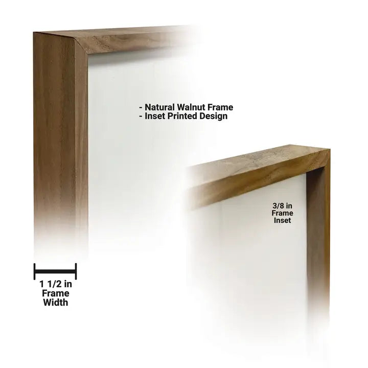 Buffalo Under Big Sky Framed Box Sign