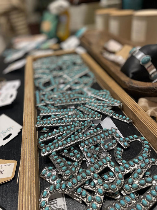 Western Initial Letter Charm