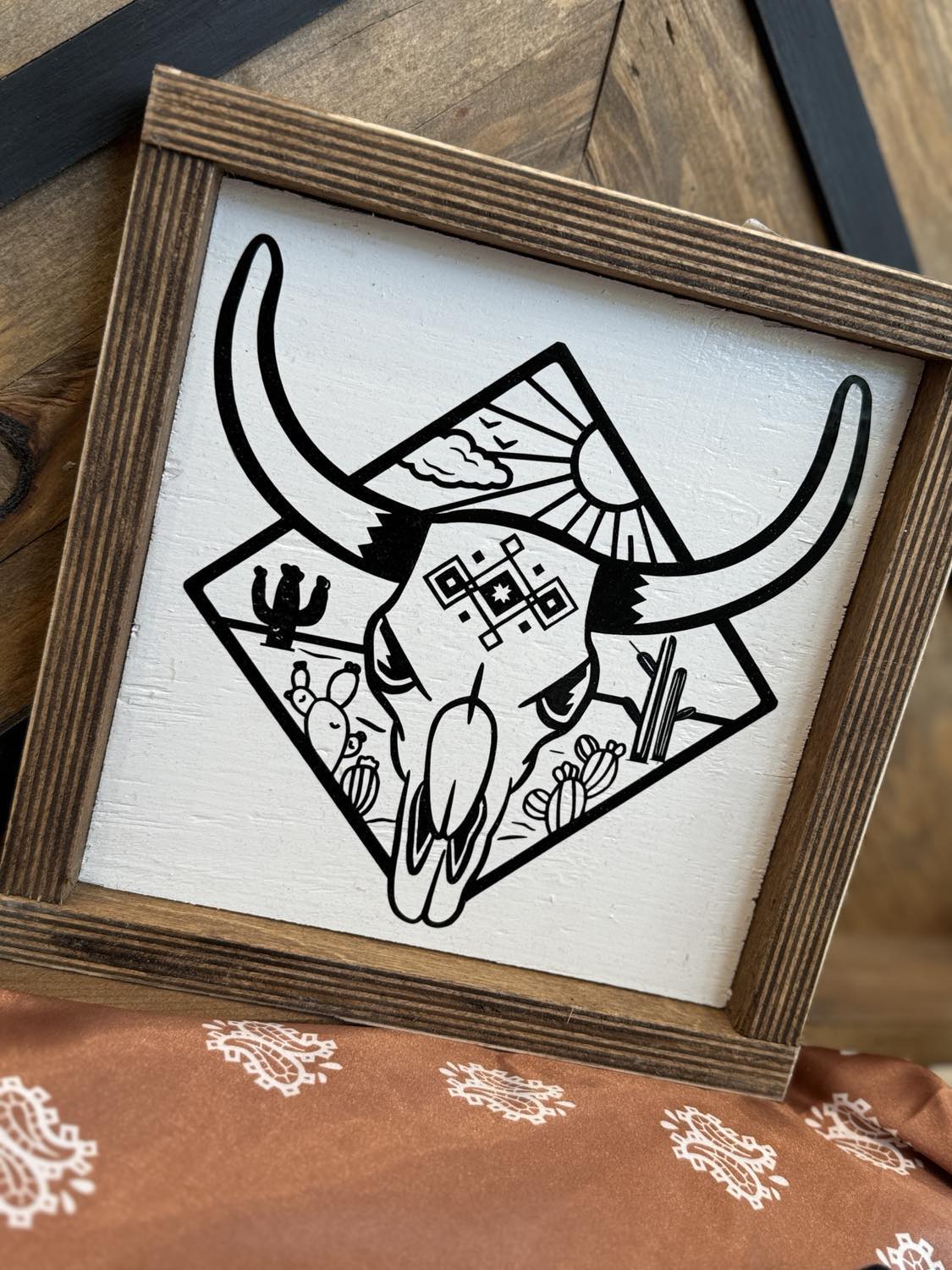 Western Cow Skull Sign