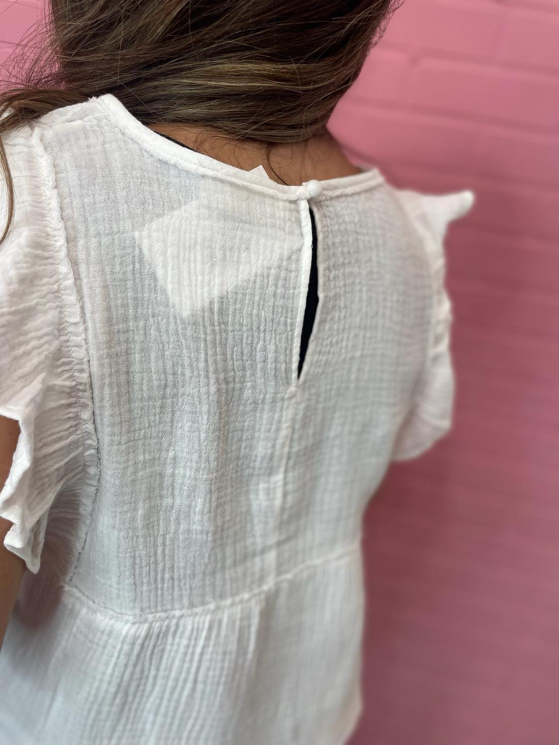 The Erica Ruffle Sleeve Top