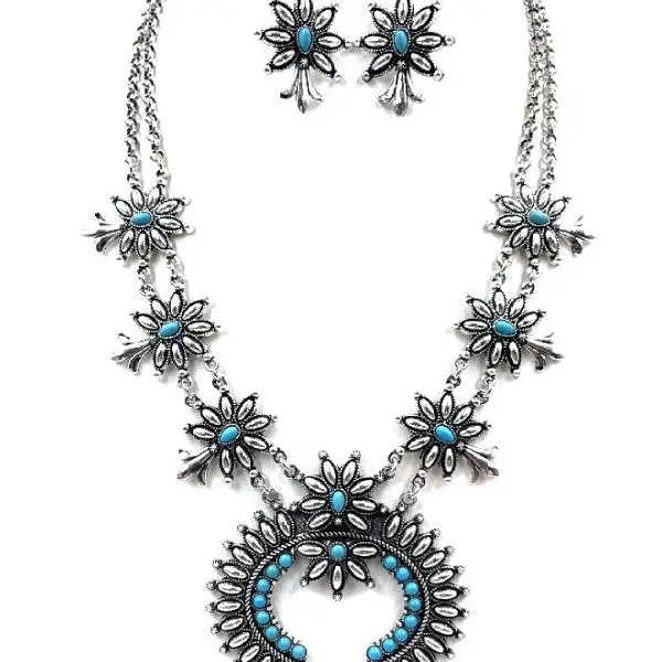 The Santa Maria Squash Blossom Necklace