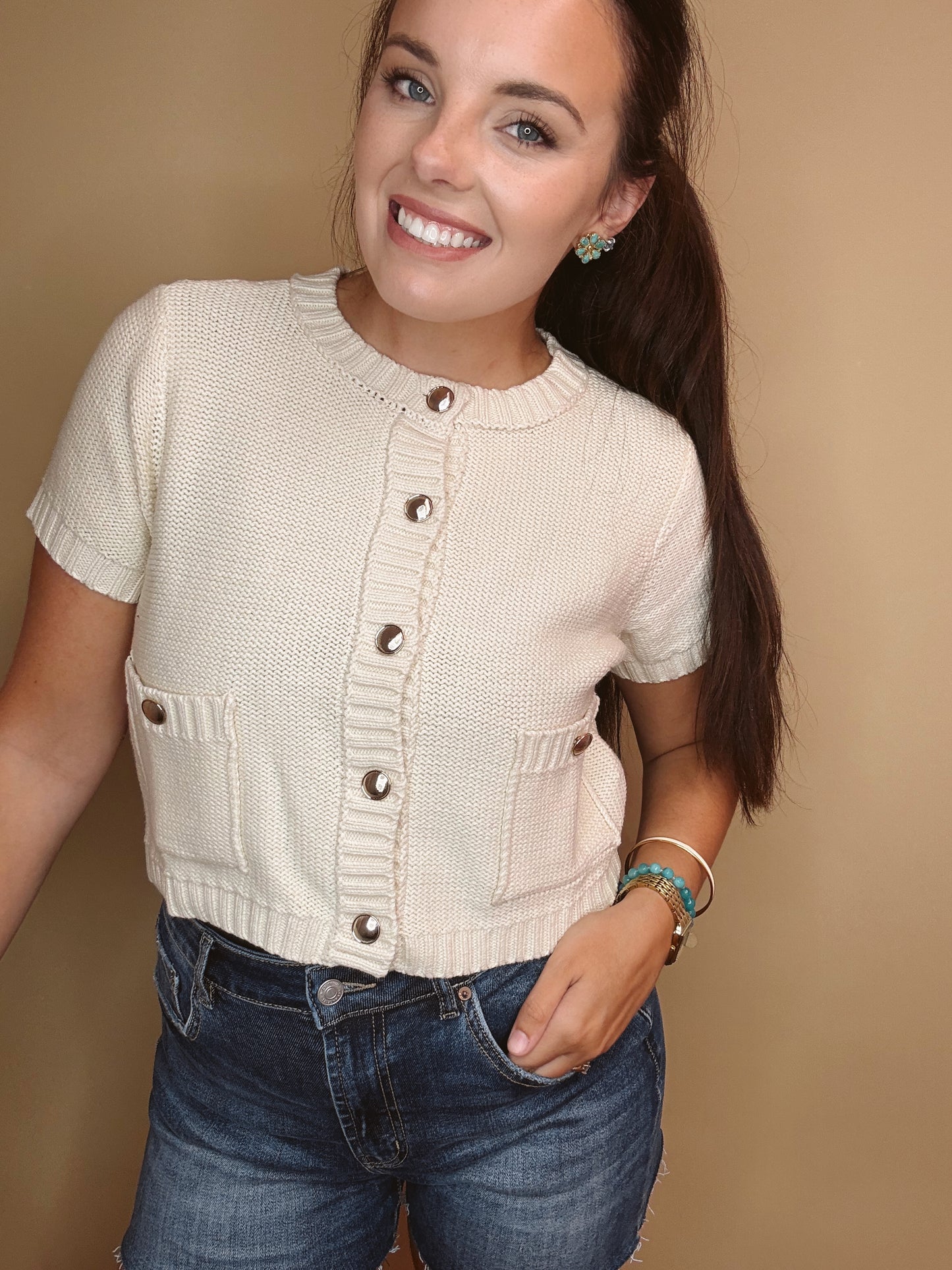 The Catherine Button Up Top