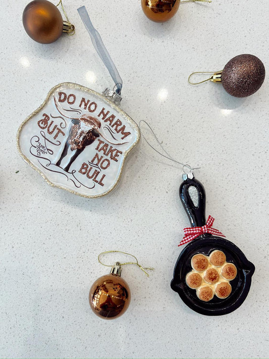 Biscuit Mercury Glass Ornament