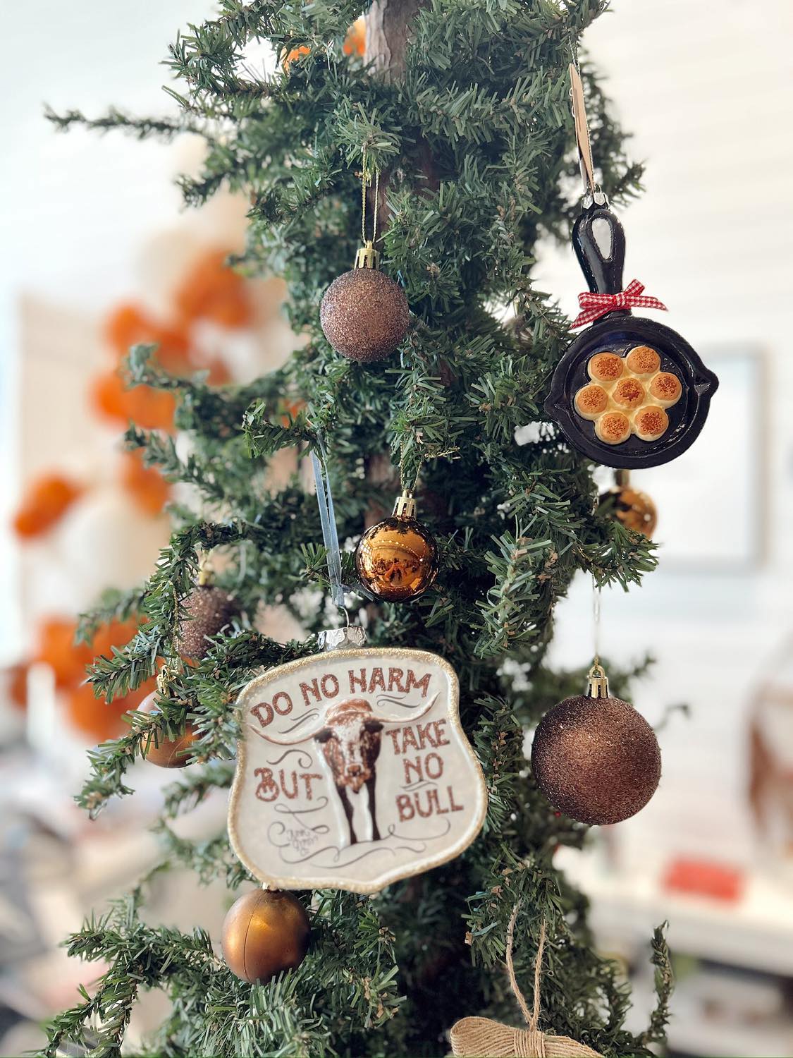 Biscuit Mercury Glass Ornament