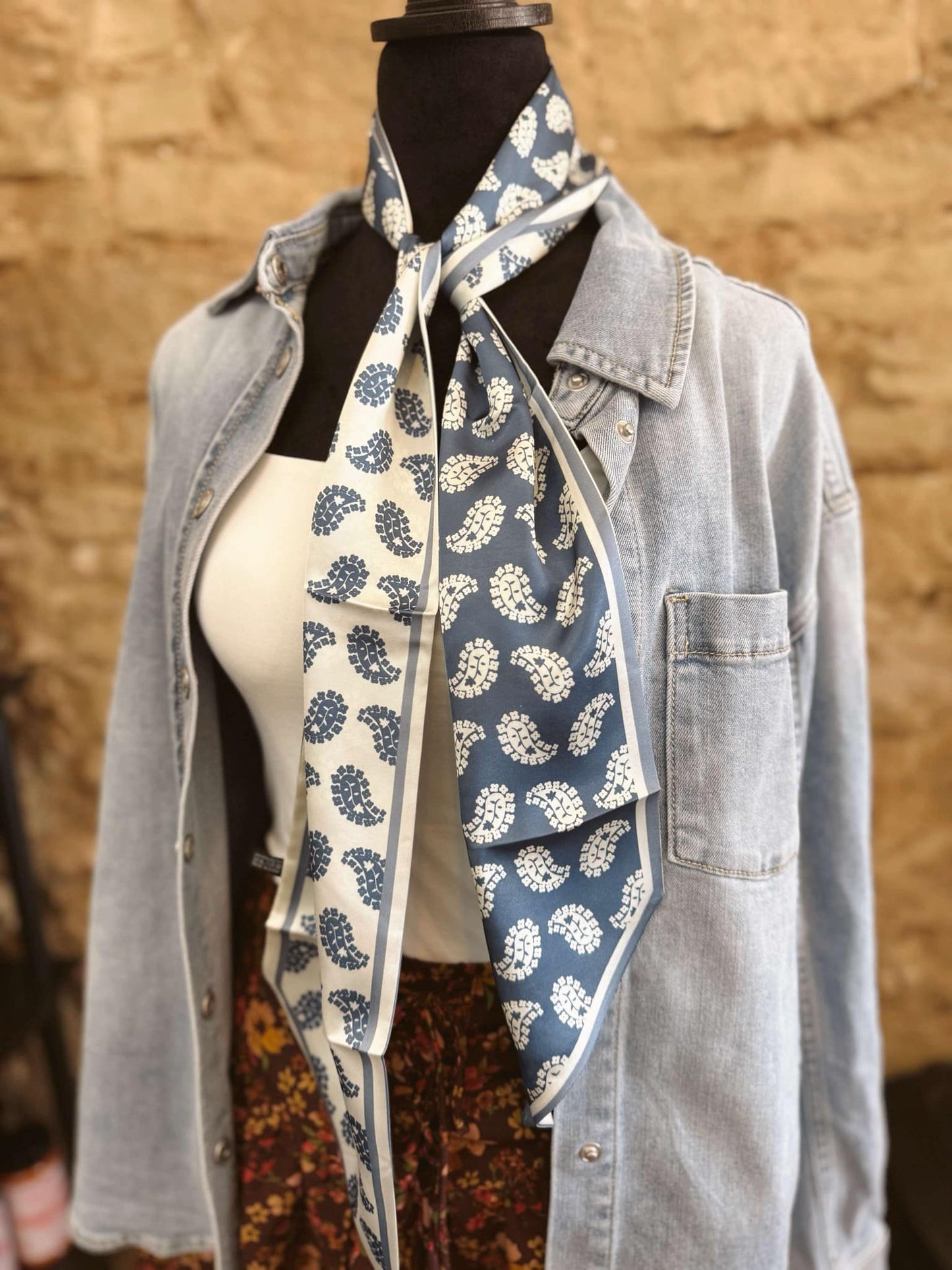 The Blue Cascade Scarf