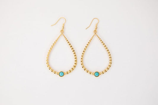 The Turquoise Hammered Teardrops