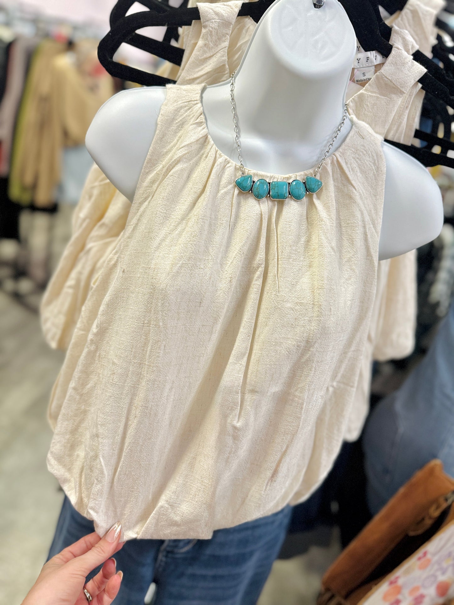 The Riley Bubble Hem Top
