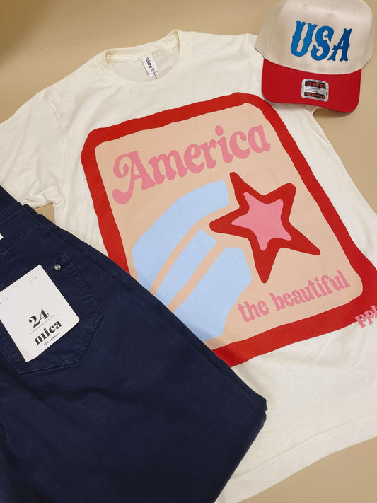 America The Beautiful Graphic Tee