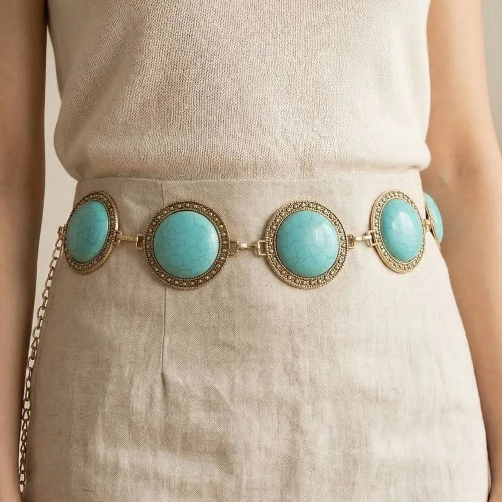 Turquoise Skies Concho Belt