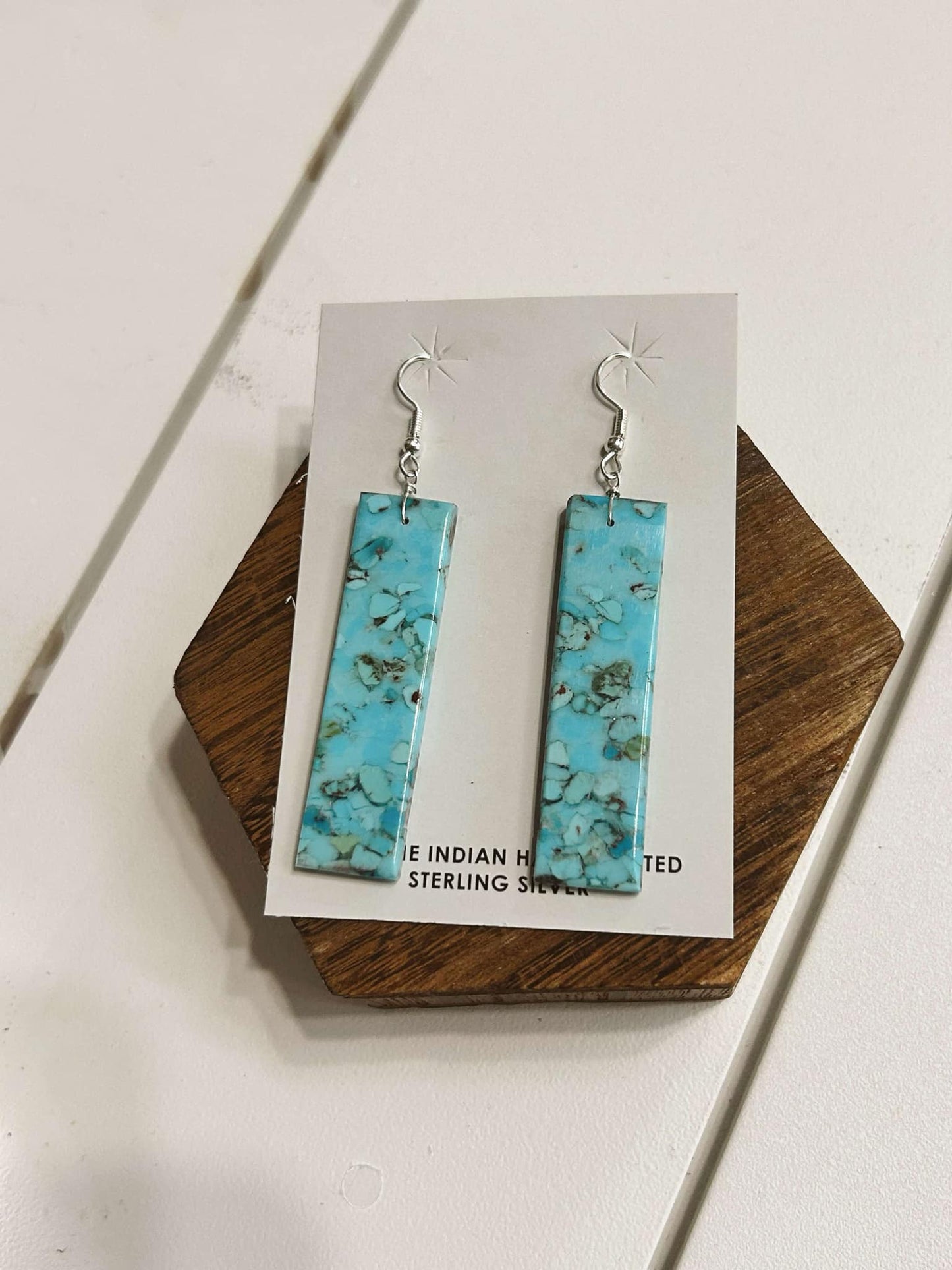 Jamison Pete Navajo Handmade Slab Earrings