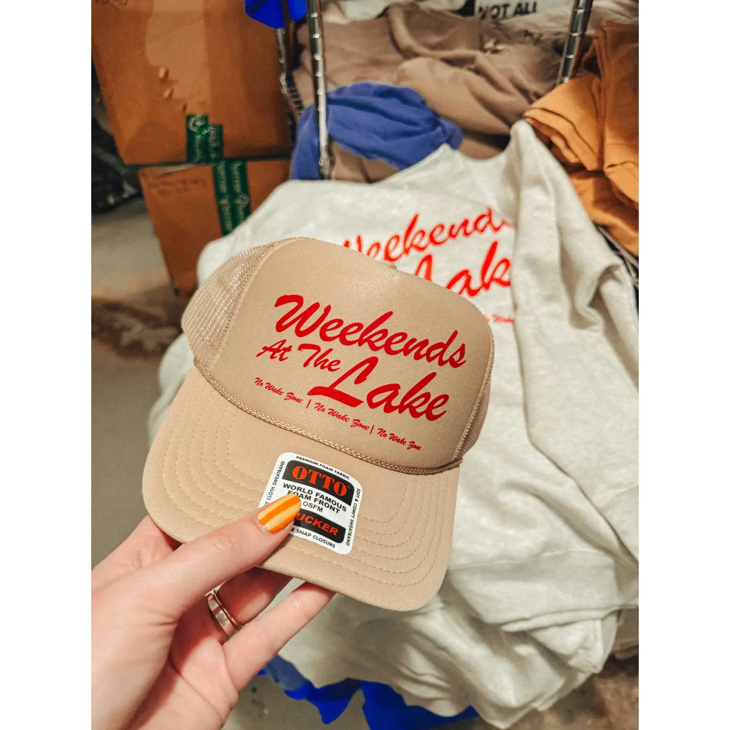 Weekends At The Lake Trucker Hat
