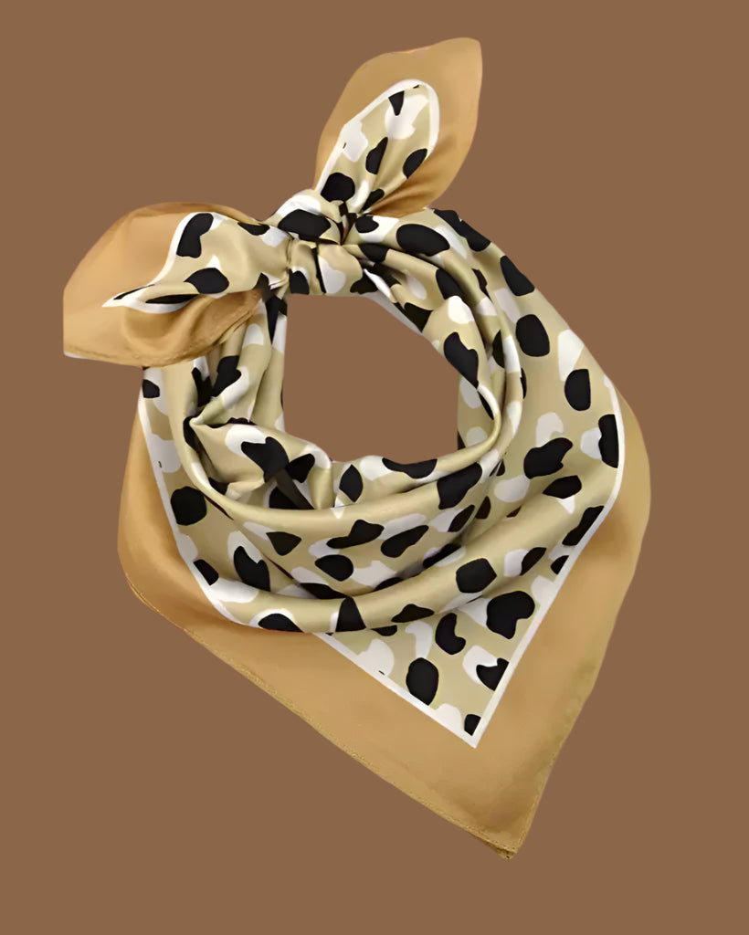 Leopard Silky Feel Scarf
