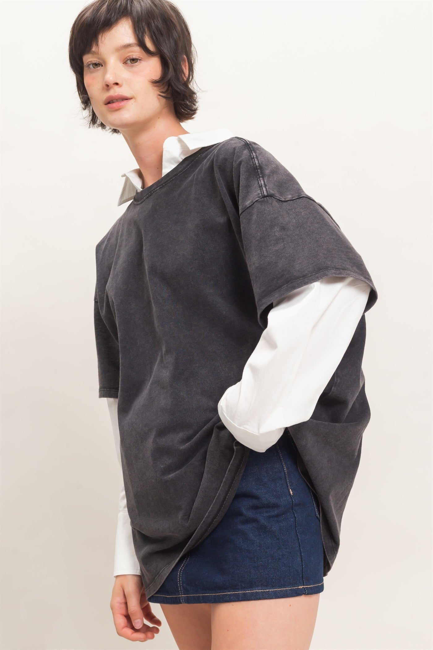 Weekend Ease Mineral Wash Tee