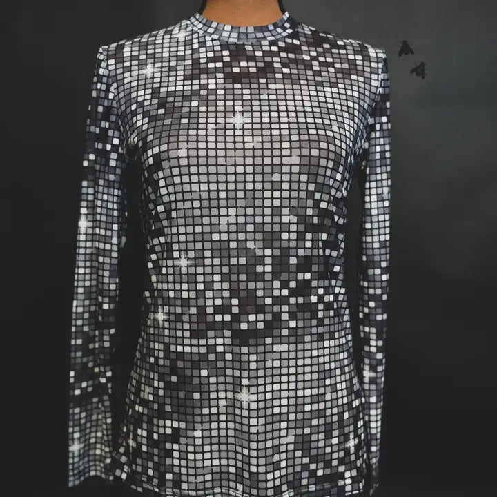 Dolly Disco Mesh Top