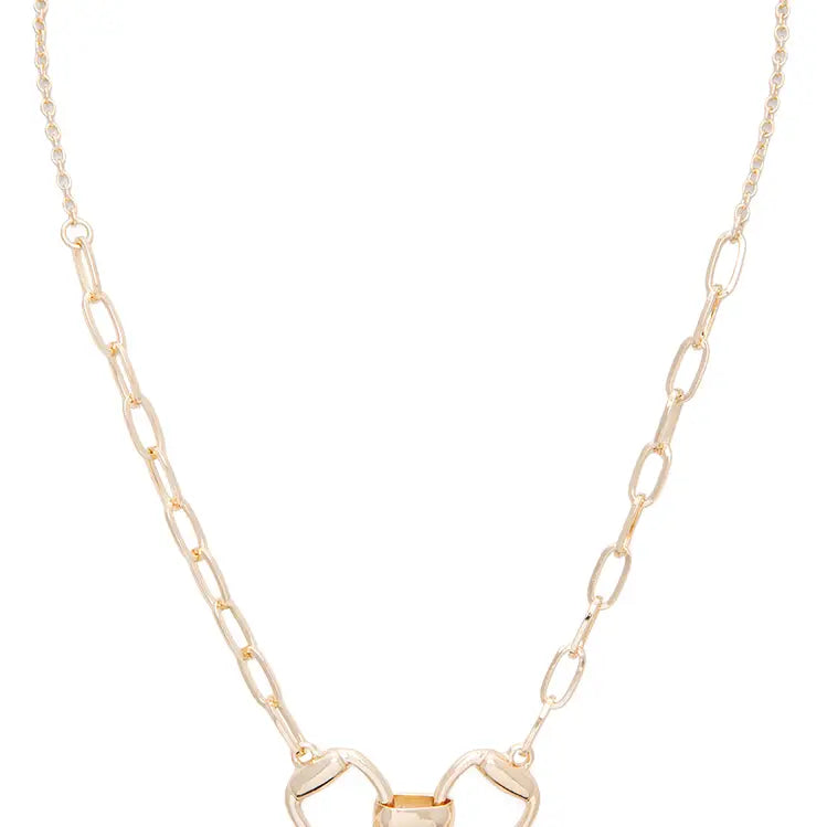 Golden Reins Pendant Necklace