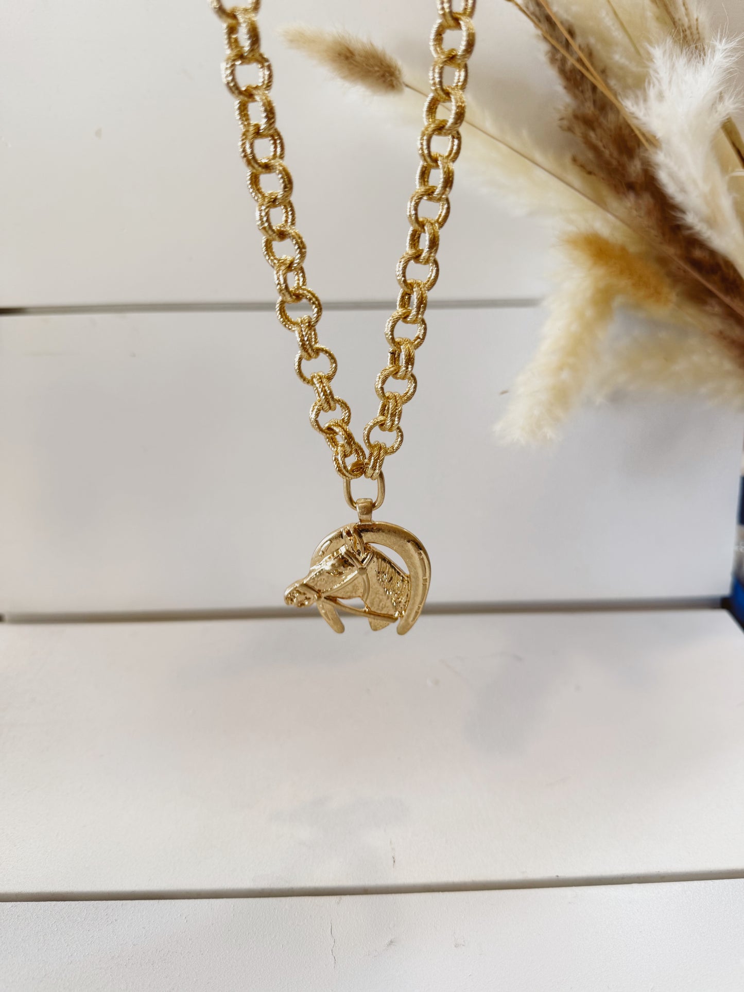 Lucky Charm Horseshoe Necklace