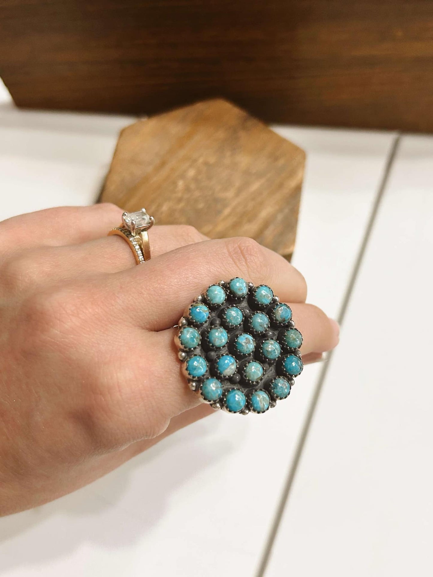 Authentic Houston Turquoise Ring
