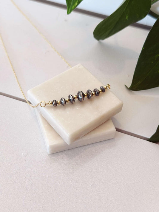 Authentic Lunar Glow Graduated Bead Necklace #315