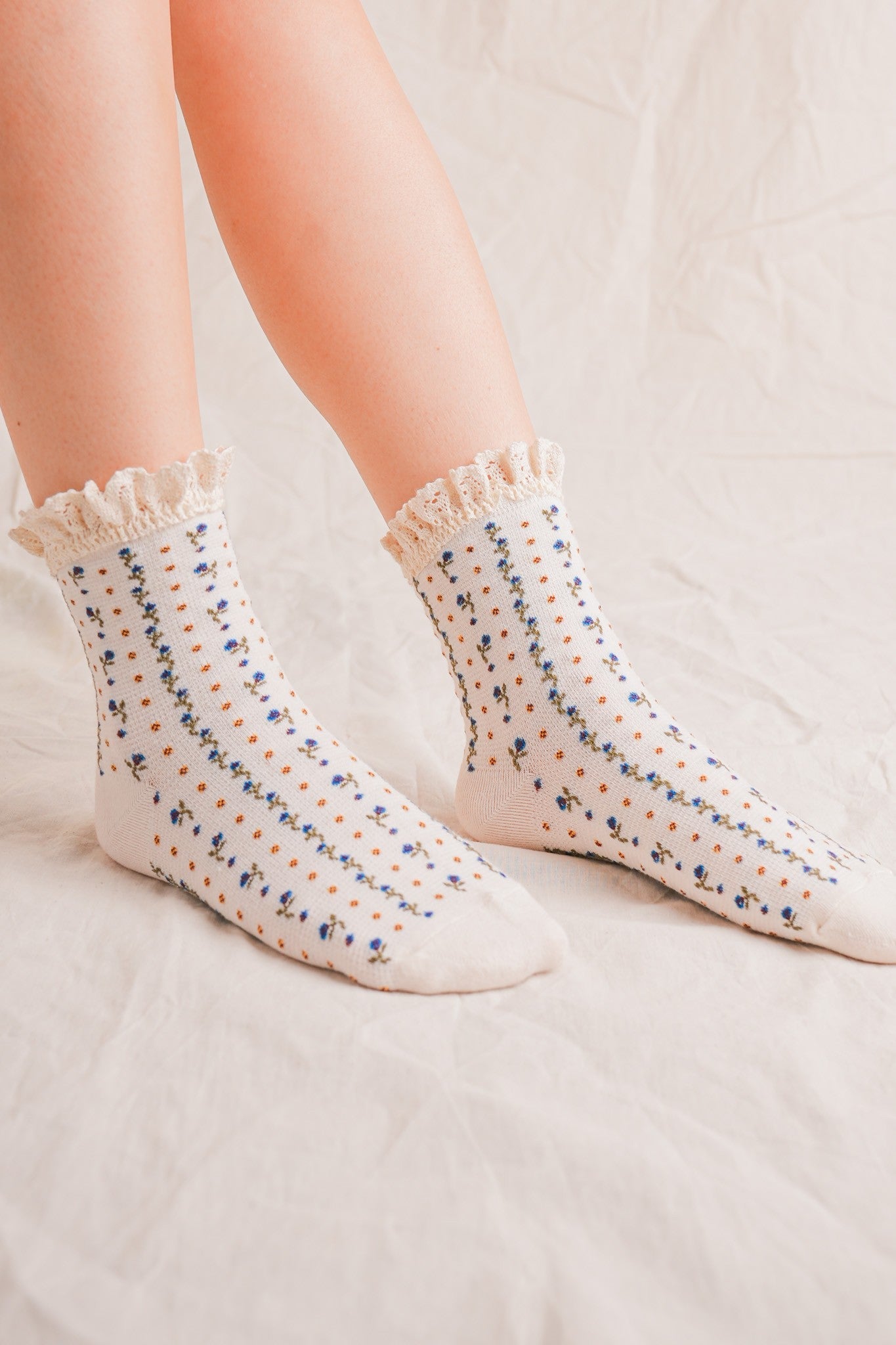The Tina Lace Trim Sock