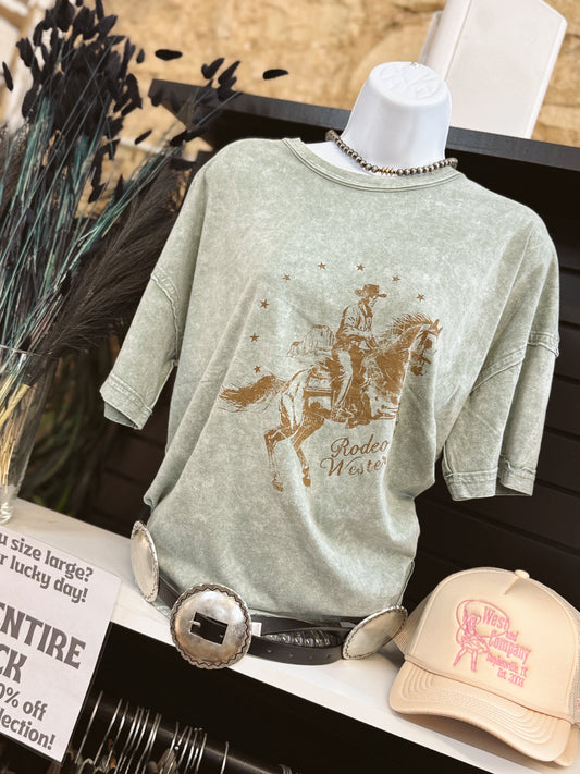 The Wrangler Olive Relaxed Tee