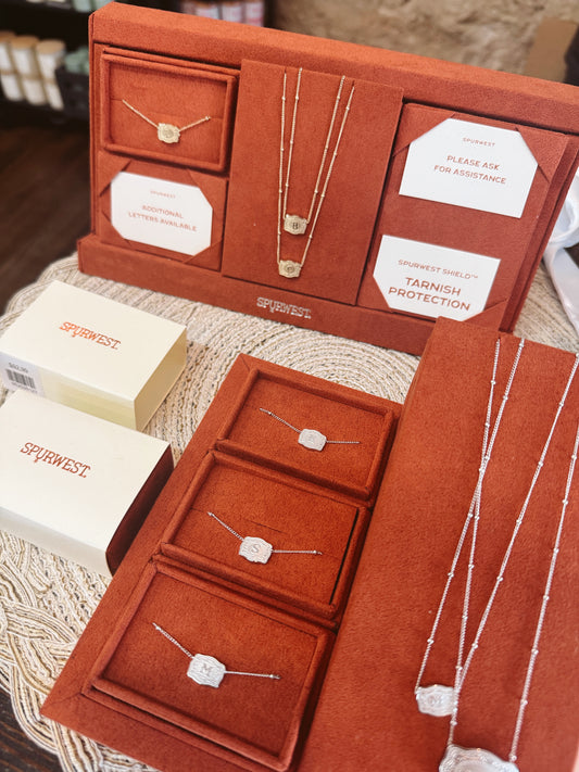 Ultra Mini Belt Buckle Initial Necklace