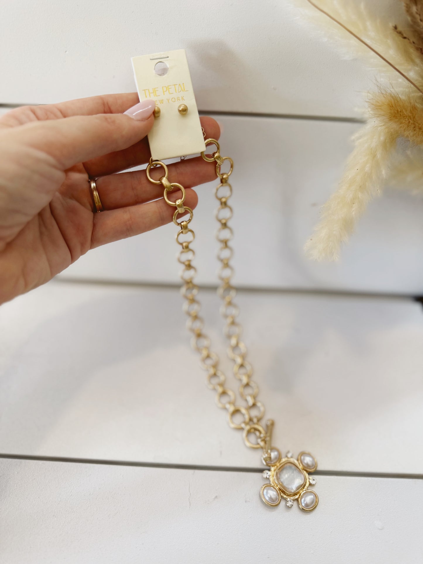 Golden Grace Cross Necklace