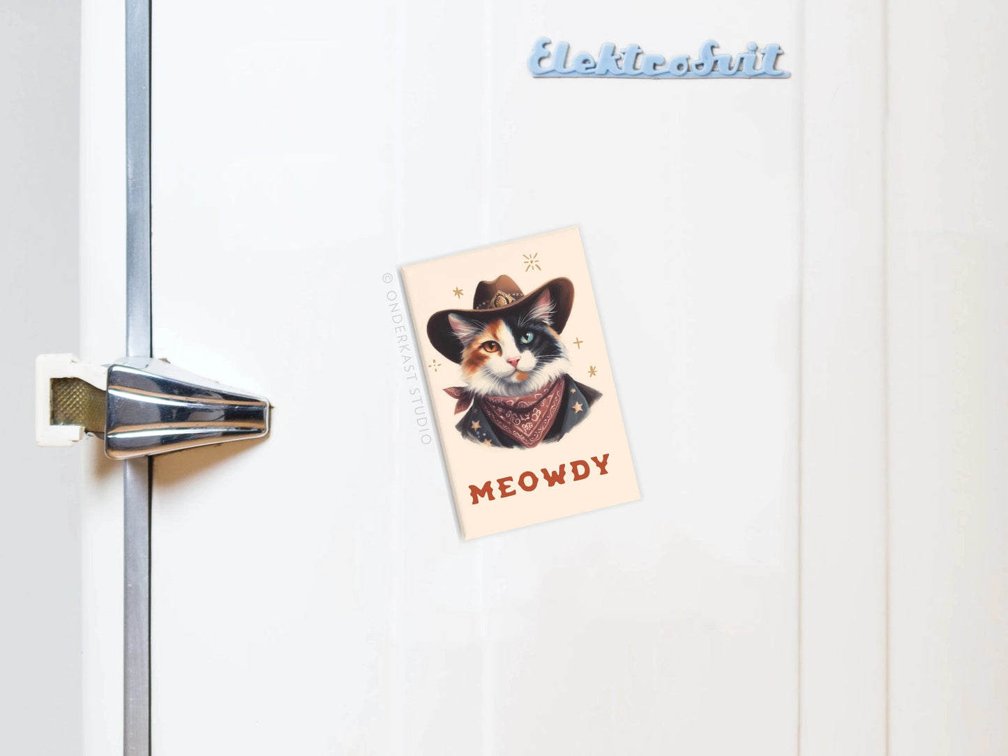 Meowdy Cowboy Cat Magnet