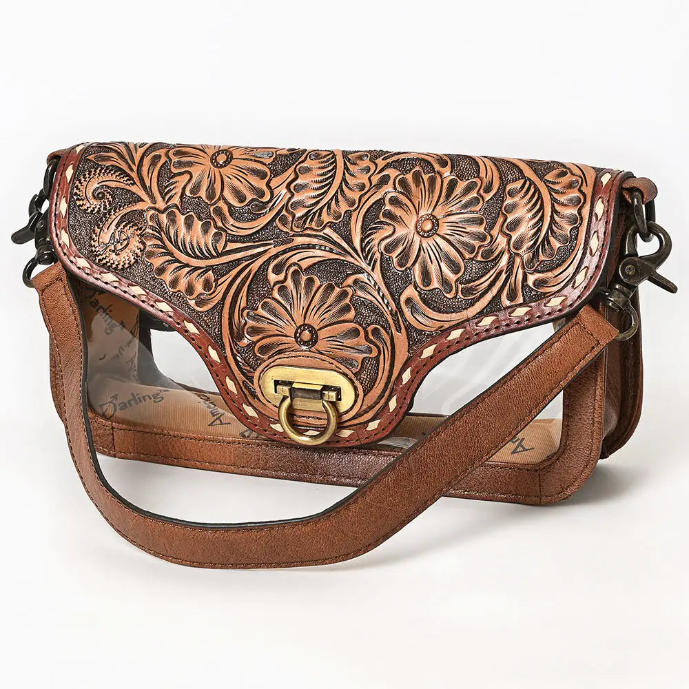 The Birdie See Through Leather Purse