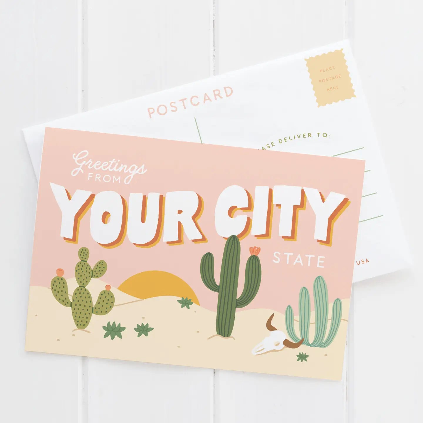 Granbury TX Desert Postcard