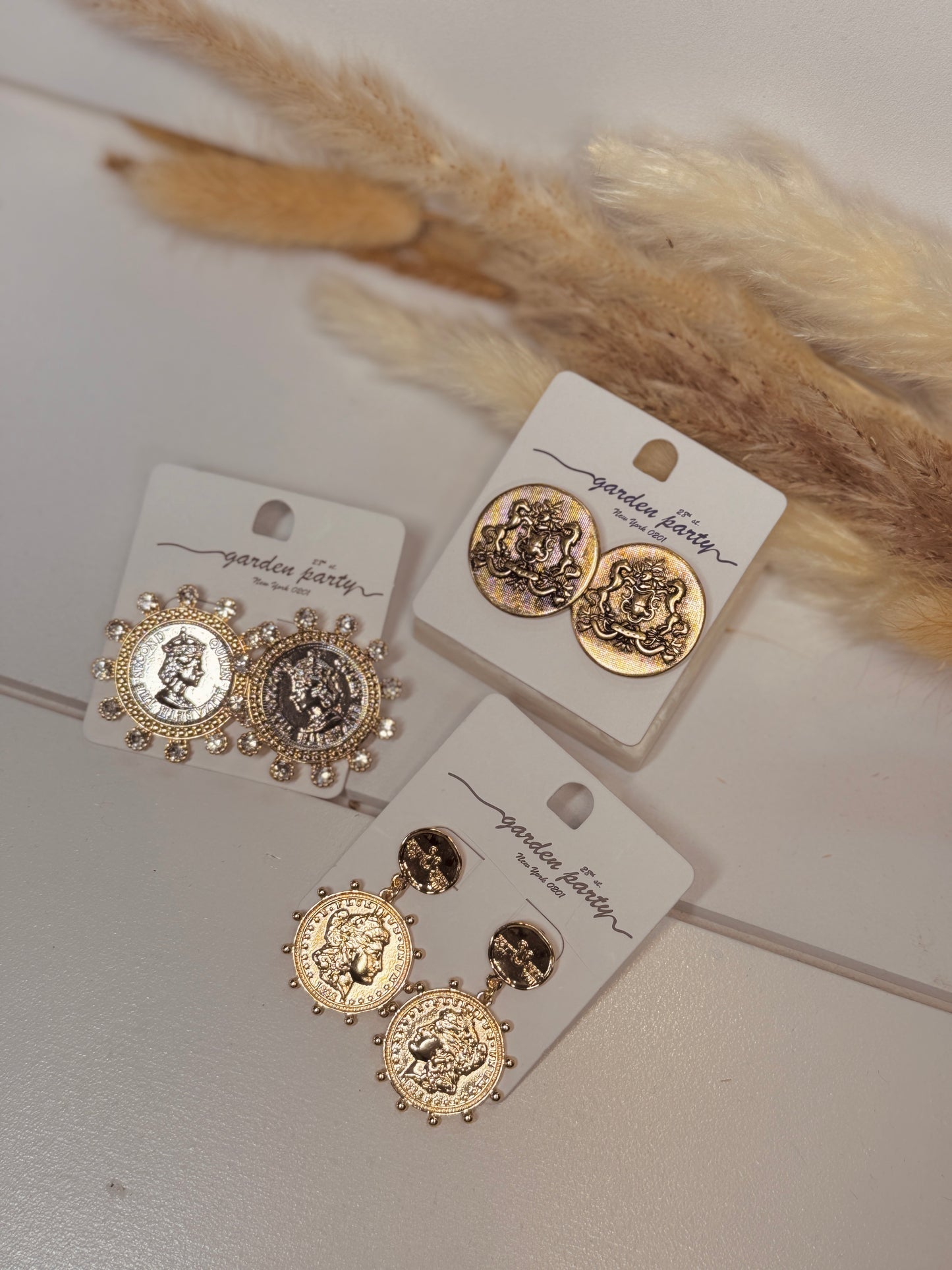 The Queen's Coin Earrings