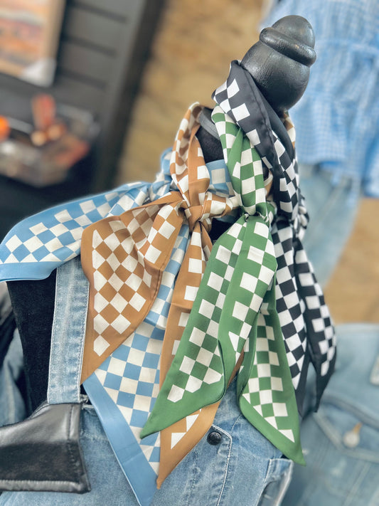 Checkered Tie Scarf