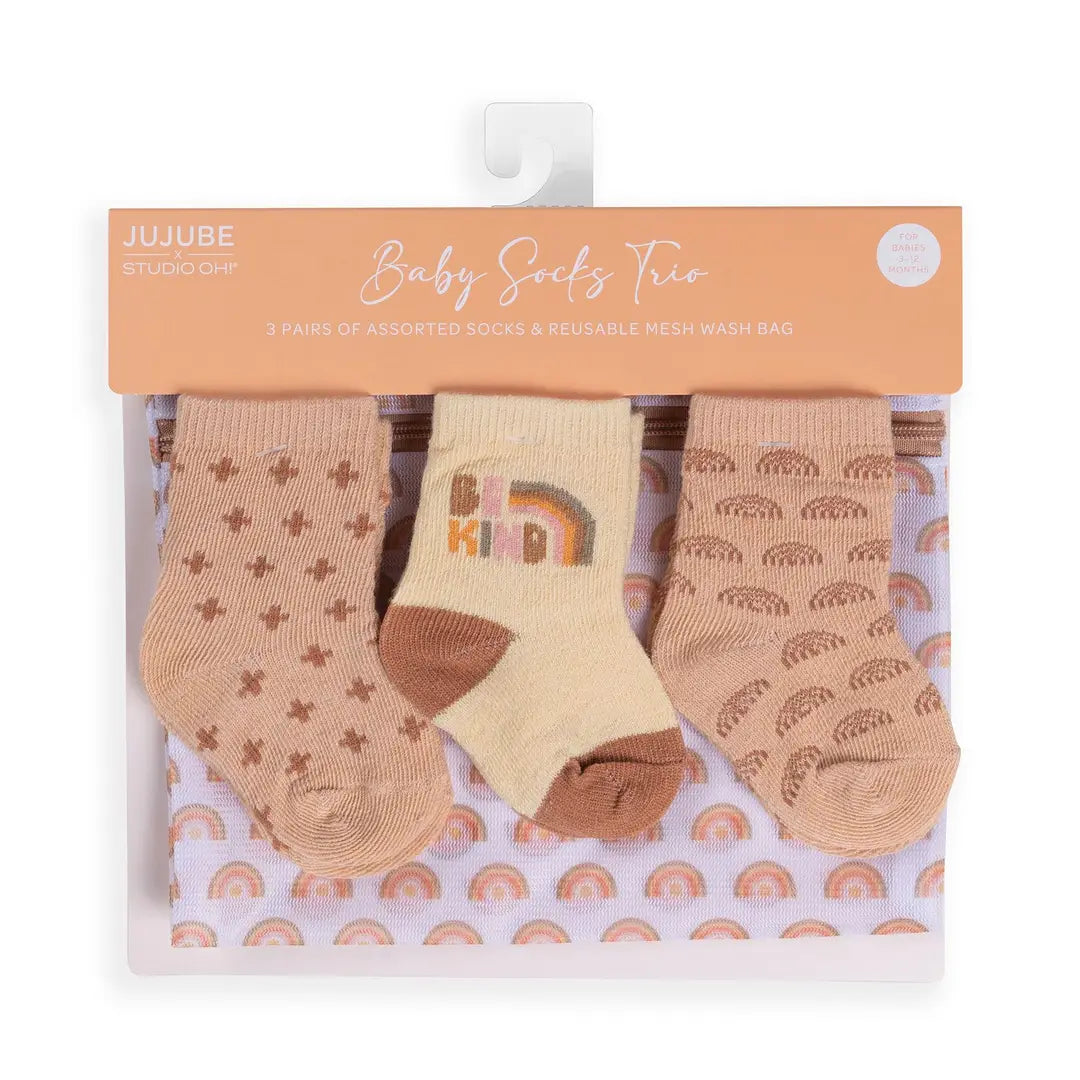 Be Kind Trio Baby Socks
