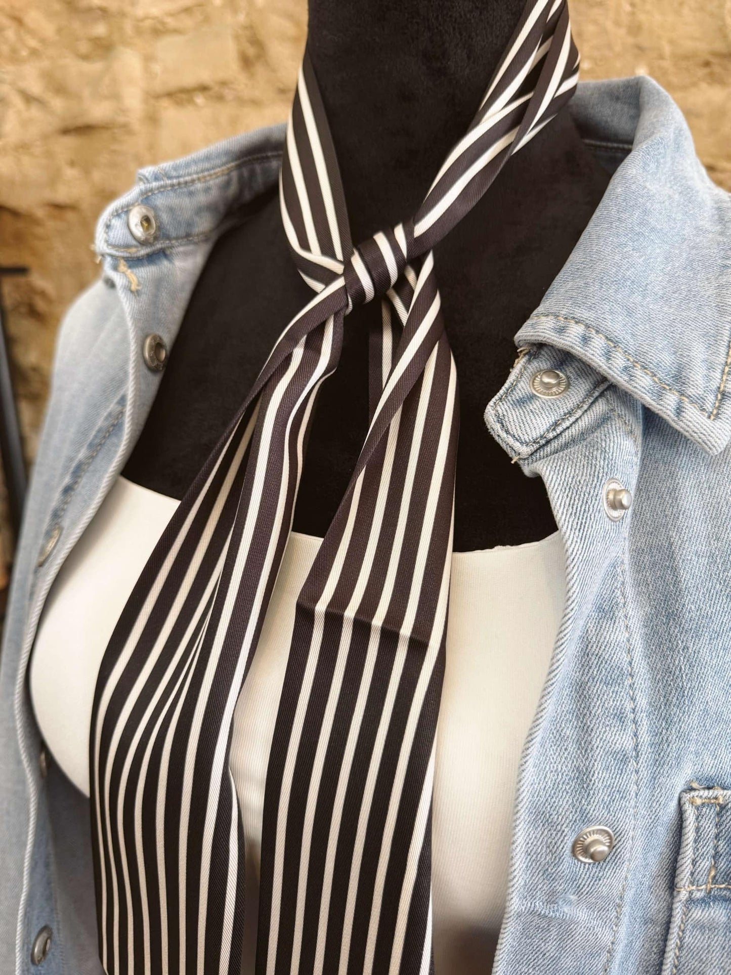 The Stripes Of Noir Scarf