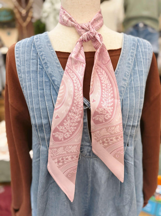 Blush & Cream Twilly Bandana