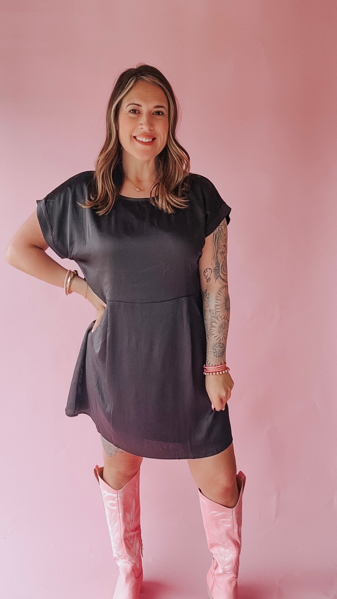 The Erren Satin Mini Dress